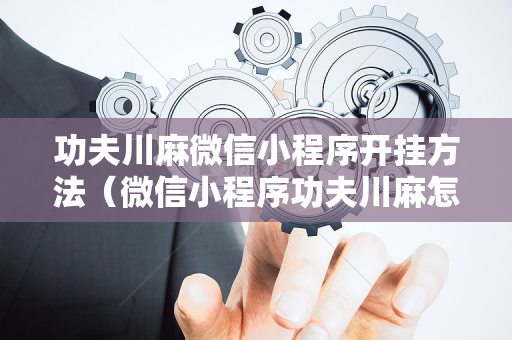 功夫川麻微信小程序开挂方法（微信小程序功夫川麻怎么开挂）