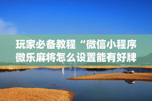 玩家必备教程“微信小程序微乐麻将怎么设置能有好牌”（可以设置输赢吗)