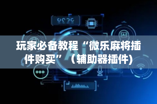 玩家必备教程“微乐麻将插件购买”（辅助器插件)