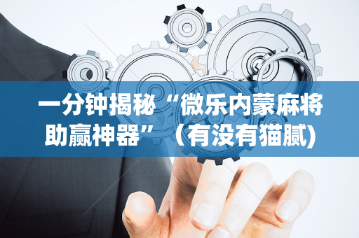 一分钟揭秘“微乐内蒙麻将助赢神器”（有没有猫腻)