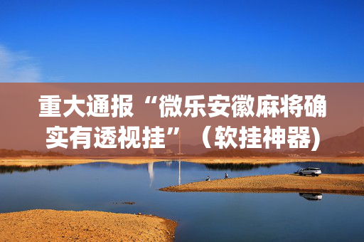 重大通报“微乐安徽麻将确实有透视挂”（软挂神器)