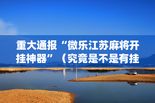 重大通报“微乐江苏麻将开挂神器”（究竟是不是有挂)