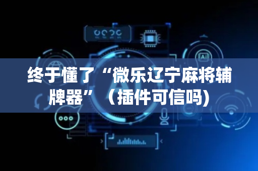 终于懂了“微乐辽宁麻将辅牌器”（插件可信吗)