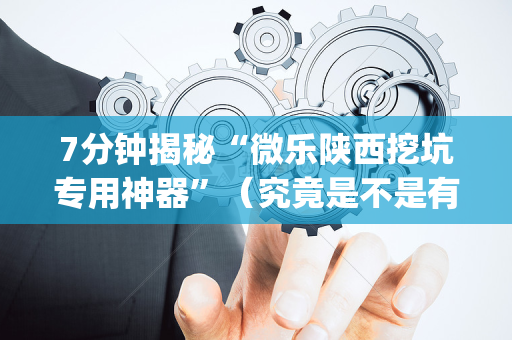 7分钟揭秘“微乐陕西挖坑专用神器”（究竟是不是有挂)