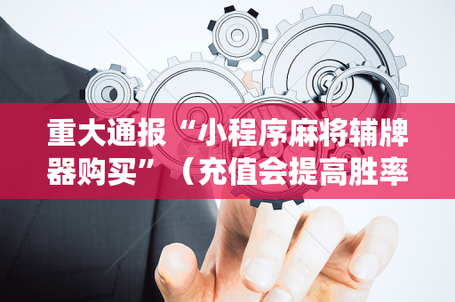 重大通报“小程序麻将辅牌器购买”（充值会提高胜率么)
