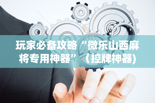 玩家必备攻略“微乐山西麻将专用神器”（控牌神器)