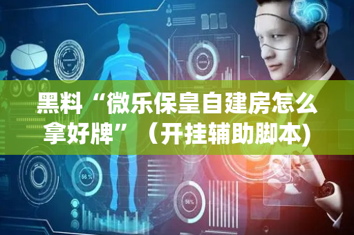 黑料“微乐保皇自建房怎么拿好牌”（开挂辅助脚本)
