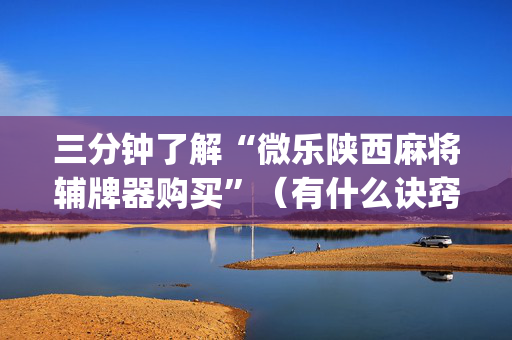 三分钟了解“微乐陕西麻将辅牌器购买”（有什么诀窍)