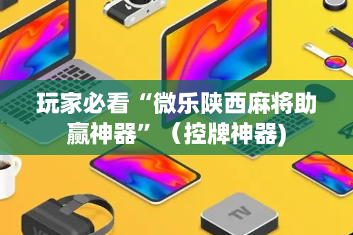玩家必看“微乐陕西麻将助赢神器”（控牌神器)