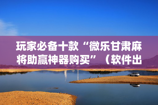 玩家必备十款“微乐甘肃麻将助赢神器购买”（软件出售)