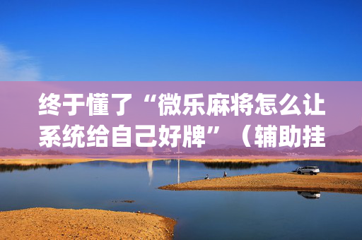 终于懂了“微乐麻将怎么让系统给自己好牌”（辅助挂发牌规律)