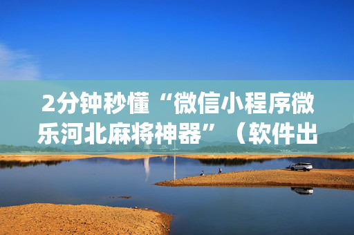 2分钟秒懂“微信小程序微乐河北麻将神器”（软件出售)