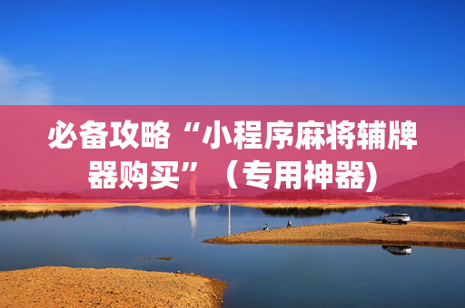 必备攻略“小程序麻将辅牌器购买”（专用神器)