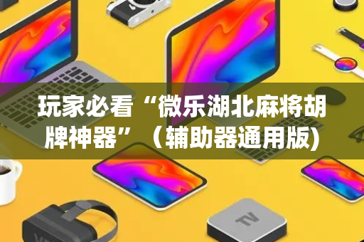 玩家必看“微乐湖北麻将胡牌神器”（辅助器通用版)