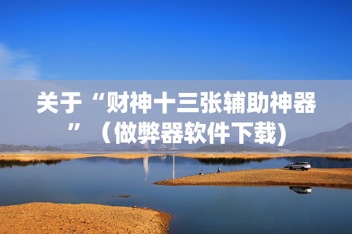 关于“财神十三张辅助神器”（做弊器软件下载)