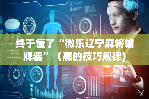 终于懂了“微乐辽宁麻将辅牌器”（赢的技巧规律)