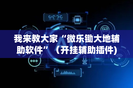 我来教大家“微乐锄大地辅助软件”（开挂辅助插件)