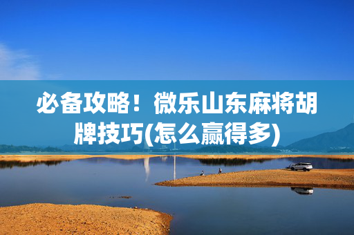 必备攻略！微乐山东麻将胡牌技巧(怎么赢得多)