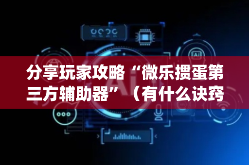 分享玩家攻略“微乐掼蛋第三方辅助器”（有什么诀窍)