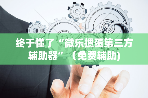 终于懂了“微乐掼蛋第三方辅助器”（免费辅助)