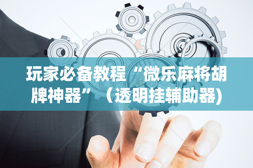 玩家必备教程“微乐麻将胡牌神器”（透明挂辅助器)