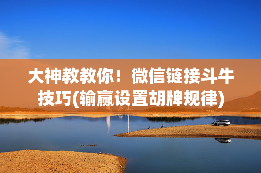 大神教教你！微信链接斗牛技巧(输赢设置胡牌规律)