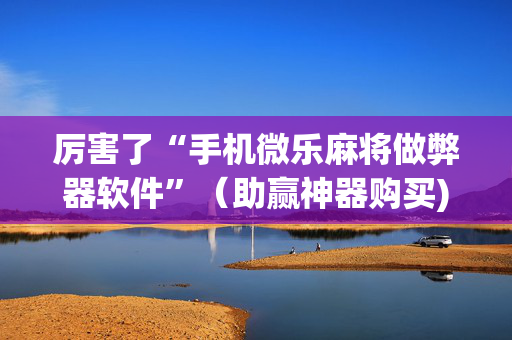 厉害了“手机微乐麻将做弊器软件”（助赢神器购买)