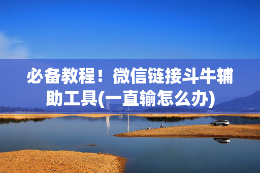 必备教程！微信链接斗牛辅助工具(一直输怎么办)