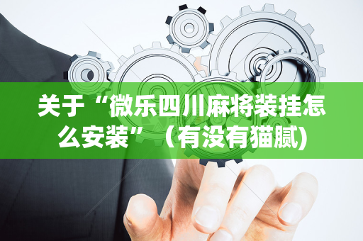 关于“微乐四川麻将装挂怎么安装”（有没有猫腻)