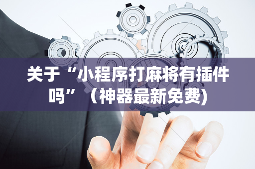 关于“小程序打麻将有插件吗”（神器最新免费)