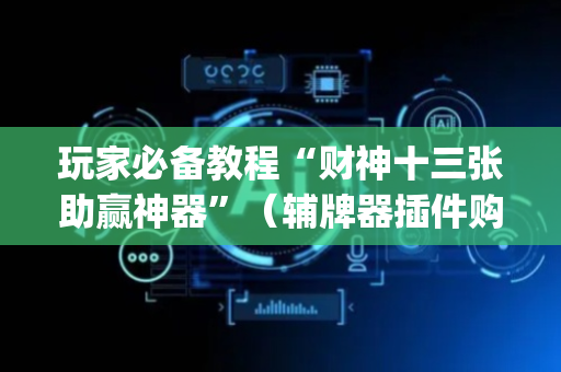 玩家必备教程“财神十三张助赢神器”（辅牌器插件购买)