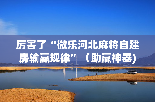 厉害了“微乐河北麻将自建房输赢规律”（助赢神器)