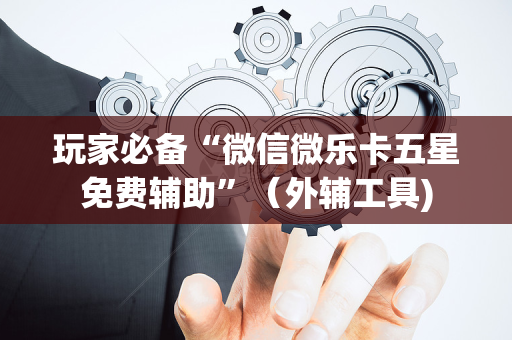 玩家必备“微信微乐卡五星免费辅助”（外辅工具)