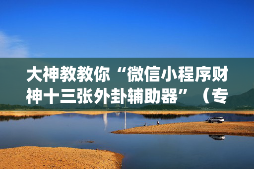 大神教教你“微信小程序财神十三张外卦辅助器”（专用神器)