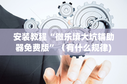 安装教程“微乐填大坑辅助器免费版”（有什么规律)