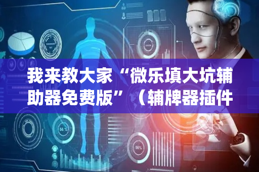 我来教大家“微乐填大坑辅助器免费版”（辅牌器插件购买)