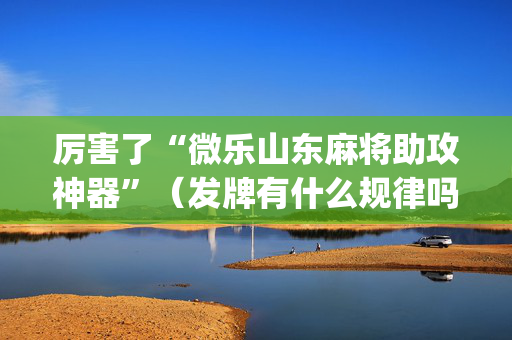 厉害了“微乐山东麻将助攻神器”（发牌有什么规律吗)