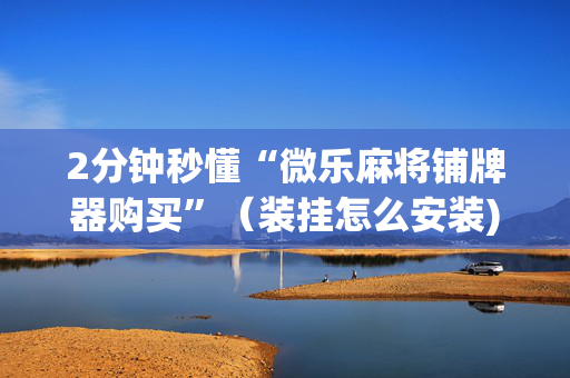 2分钟秒懂“微乐麻将铺牌器购买”（装挂怎么安装)