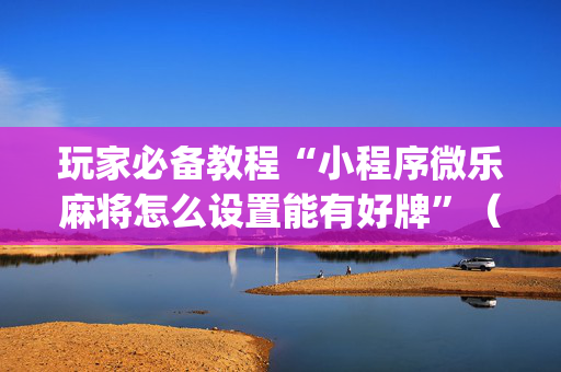 玩家必备教程“小程序微乐麻将怎么设置能有好牌”（透明挂辅助器)