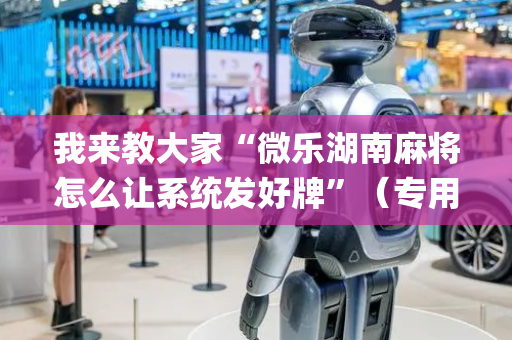 我来教大家“微乐湖南麻将怎么让系统发好牌”（专用神器)