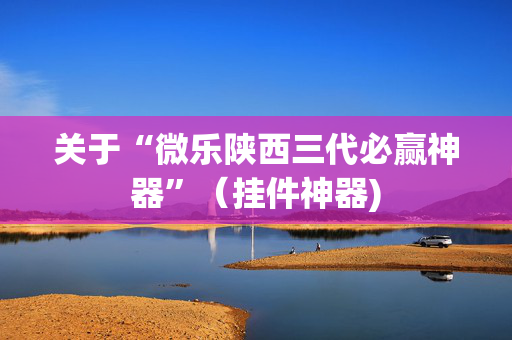 关于“微乐陕西三代必赢神器”（挂件神器)