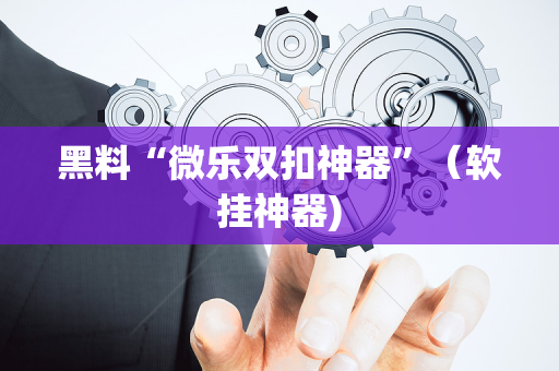 黑料“微乐双扣神器”（软挂神器)