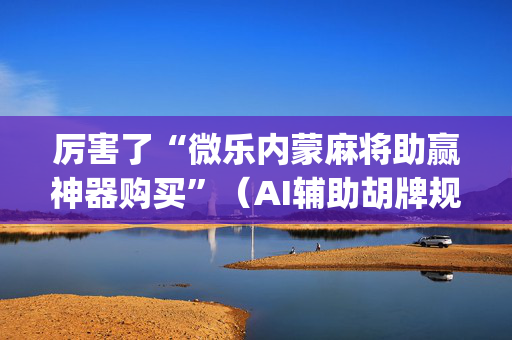 厉害了“微乐内蒙麻将助赢神器购买”（AI辅助胡牌规则)