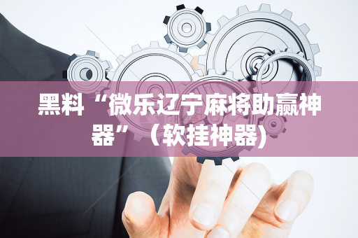 黑料“微乐辽宁麻将助赢神器”（软挂神器)