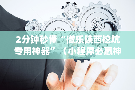 2分钟秒懂“微乐陕西挖坑专用神器”（小程序必赢神器)