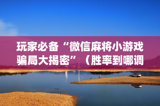 玩家必备“微信麻将小游戏骗局大揭密”（胜率到哪调)