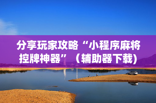 分享玩家攻略“小程序麻将控牌神器”（辅助器下载)