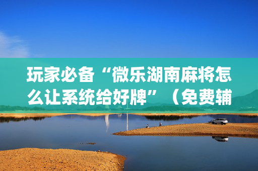 玩家必备“微乐湖南麻将怎么让系统给好牌”（免费辅助)