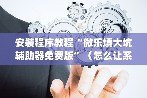 安装程序教程“微乐填大坑辅助器免费版”（怎么让系统给你发好牌)