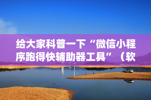 给大家科普一下“微信小程序跑得快辅助器工具”（软件出售)